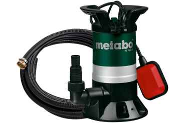 Metabo PS 7500 S, Schmutzwasser, Tauchpumpe im Set mit Ablaufgarnitur 7m und Armaturen